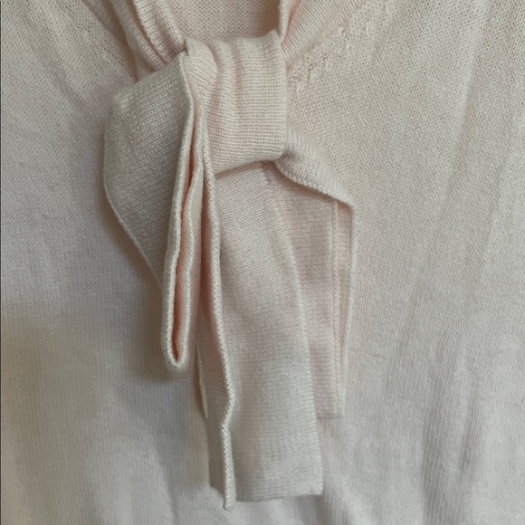 NWT J Crew Light Pink V-Neck Blouse with Tie Detail - Picture 6 of 9